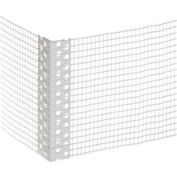 PVC-Gewebe-Eckwinkel, weiß, 80 x 120 mm